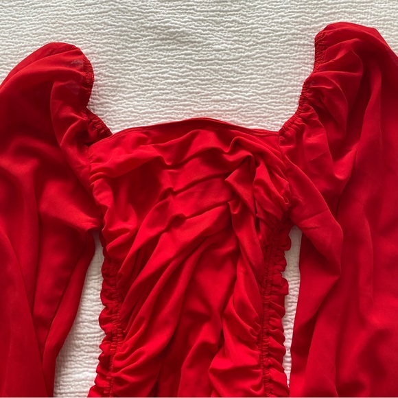 ThatsSoFetch Lorde Midi Dress Red Size US 6 / AUS 10 - Picture 6 of 7